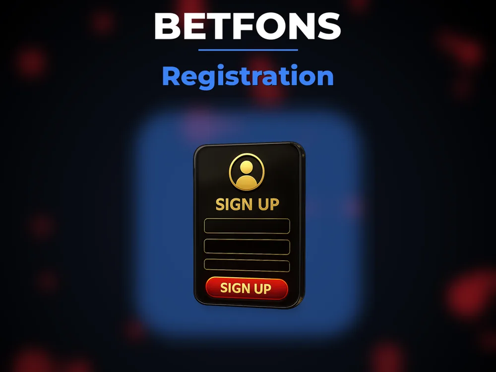 Betfons - Registration