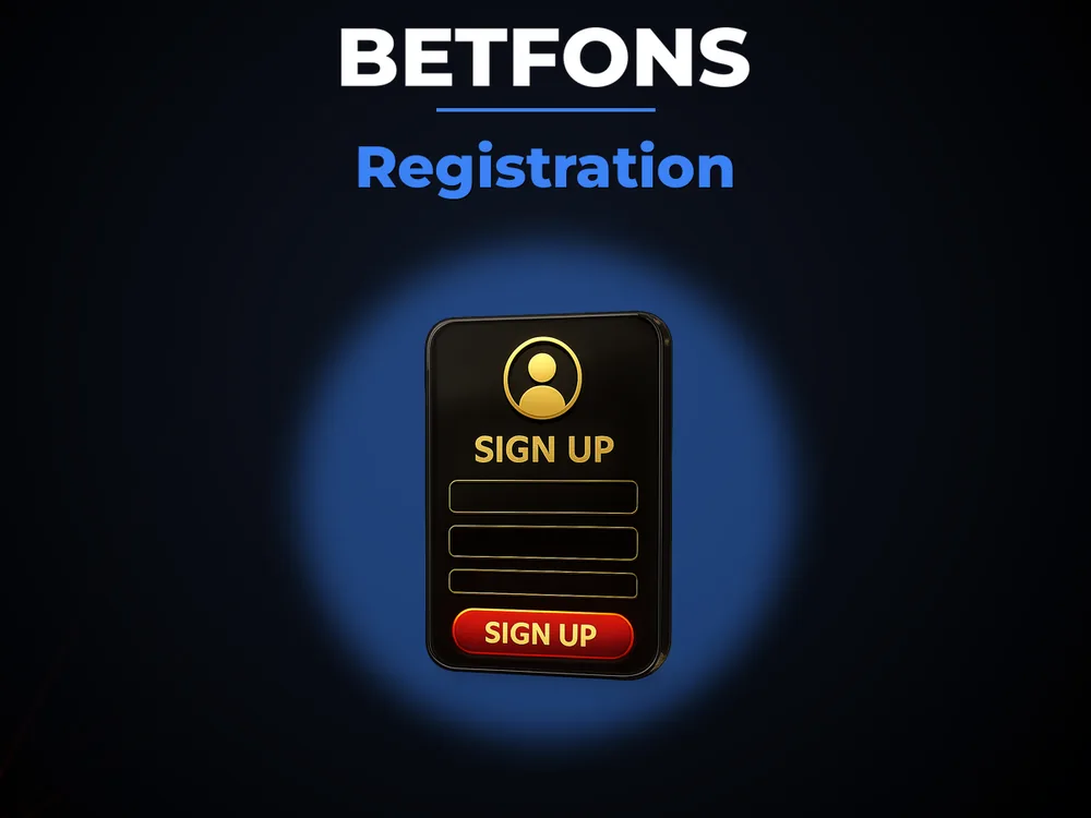 Betfons - Registration
